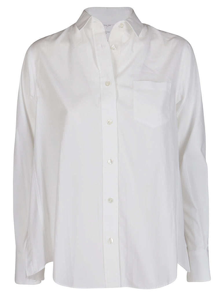 SACAI SACAI PLEATED PANELLED SHIRT