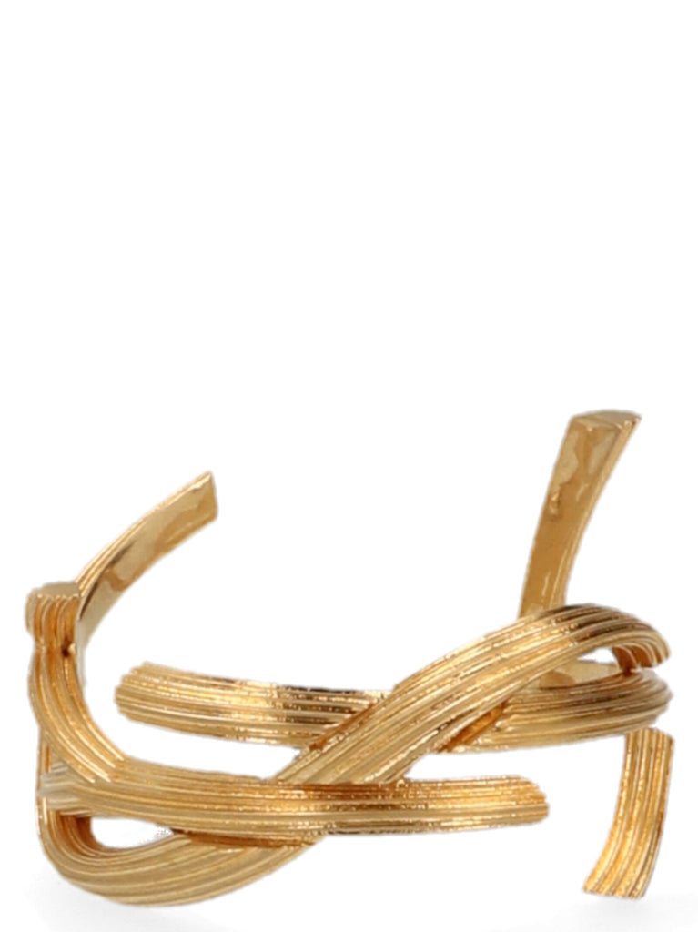 SAINT LAURENT SAINT LAURENT BRAIDED MONOGRAM CUFF