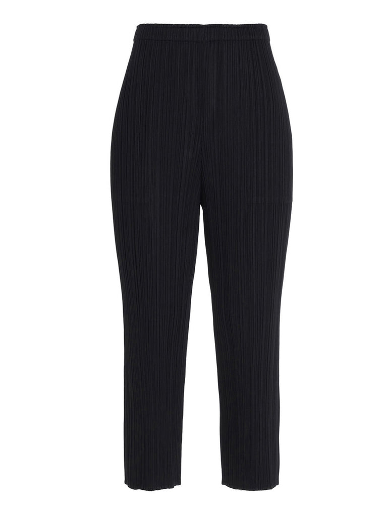 ISSEY MIYAKE PLEATS PLEASE BY ISSEY MIYAKE PLEATED CROPPED PANTS