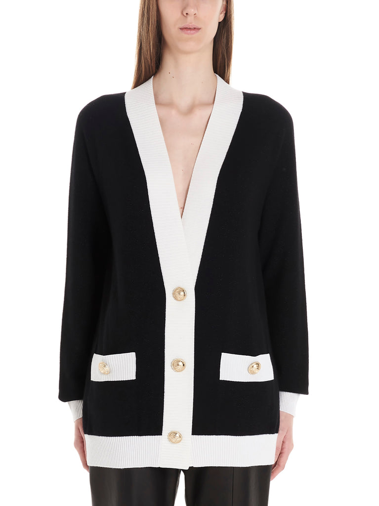 Balmain Cardigan In Black & White