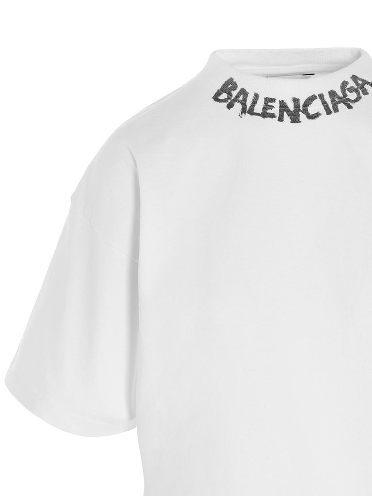 Balenciaga Scribble Logo T-Shirt – Cettire