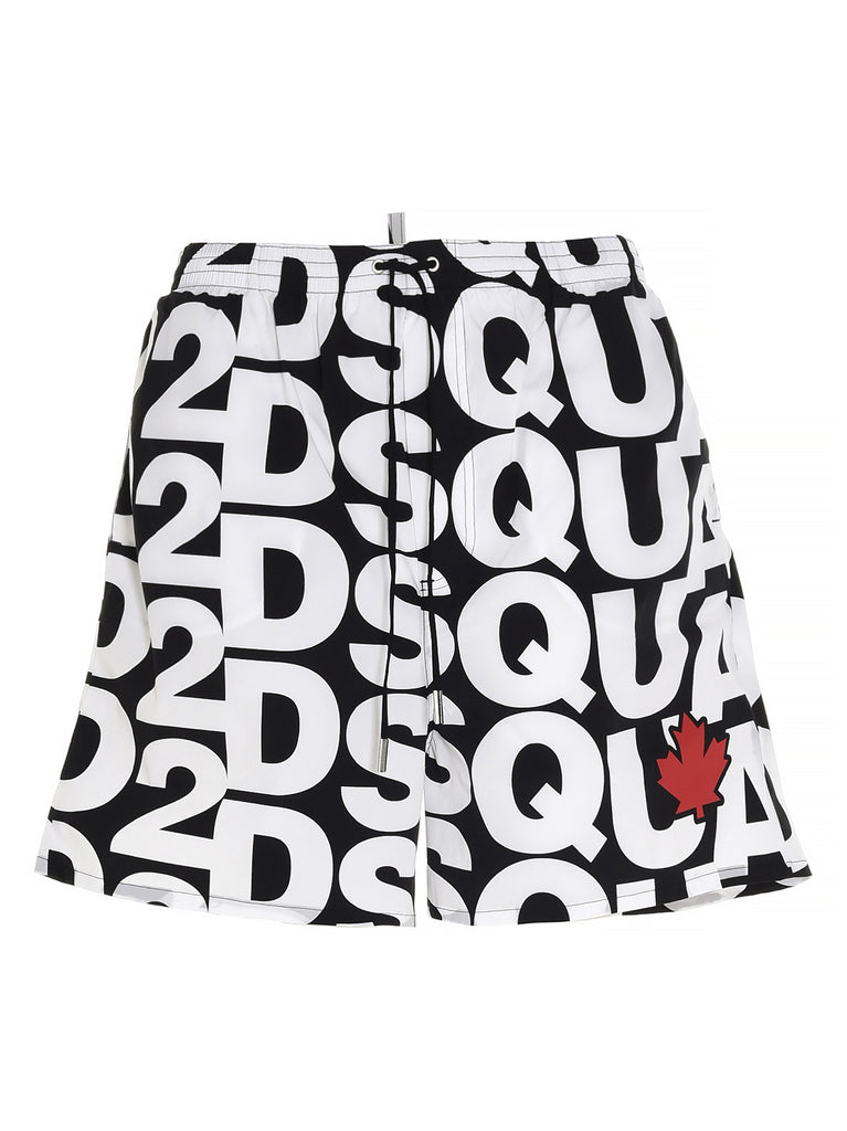 DSQUARED2 DSQUARED2 LOGO PRINT SWIM SHORTS