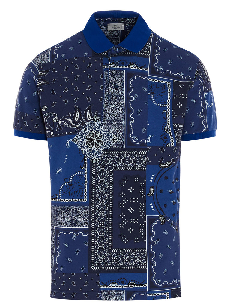 ETRO ETRO BANDANA PRINT POLO SHIRT