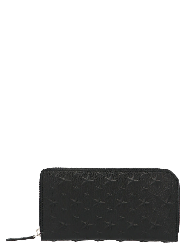 Jimmy Choo Carnaby Long Wallet In Black