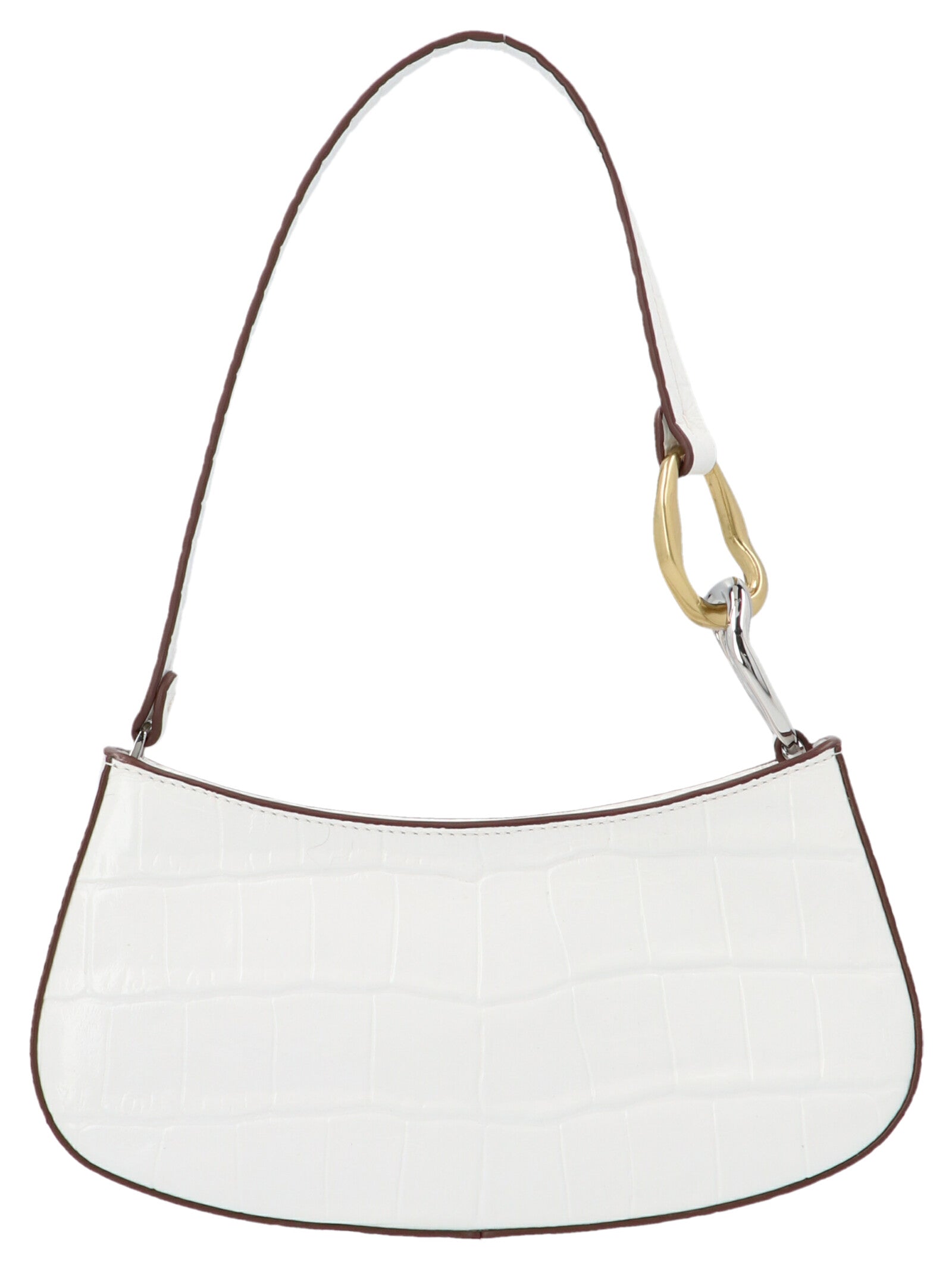 STAUD STAUD OLLIE EMBOSSED SHOULDER BAG