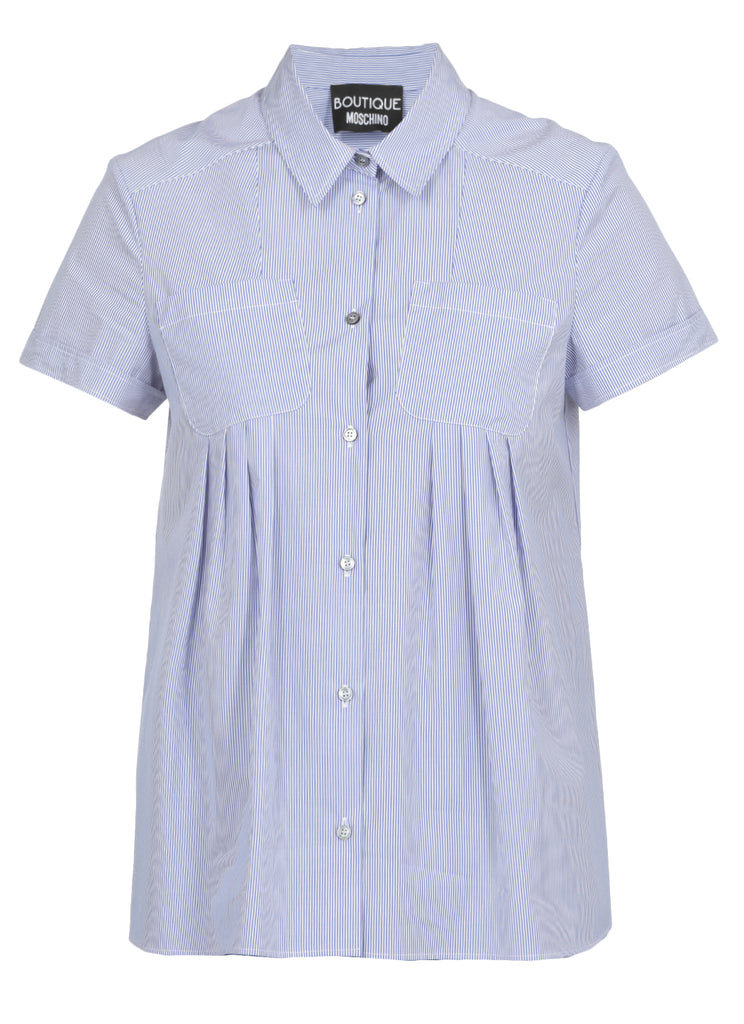 BOUTIQUE MOSCHINO BOUTIQUE MOSCHINO PLEATED BUTTONED BLOUSE