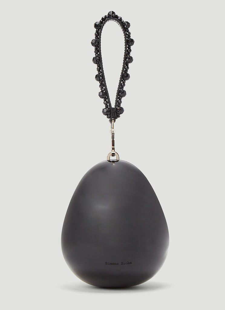 Simone Rocha Leather Egg Bag in Black