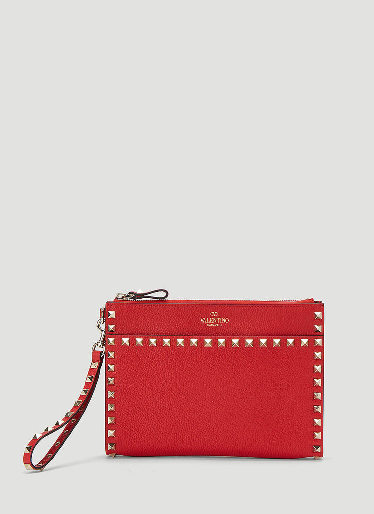 VALENTINO GARAVANI VALENTINO GARAVANI ROCKSTUD MEDIUM FLAT POUCH