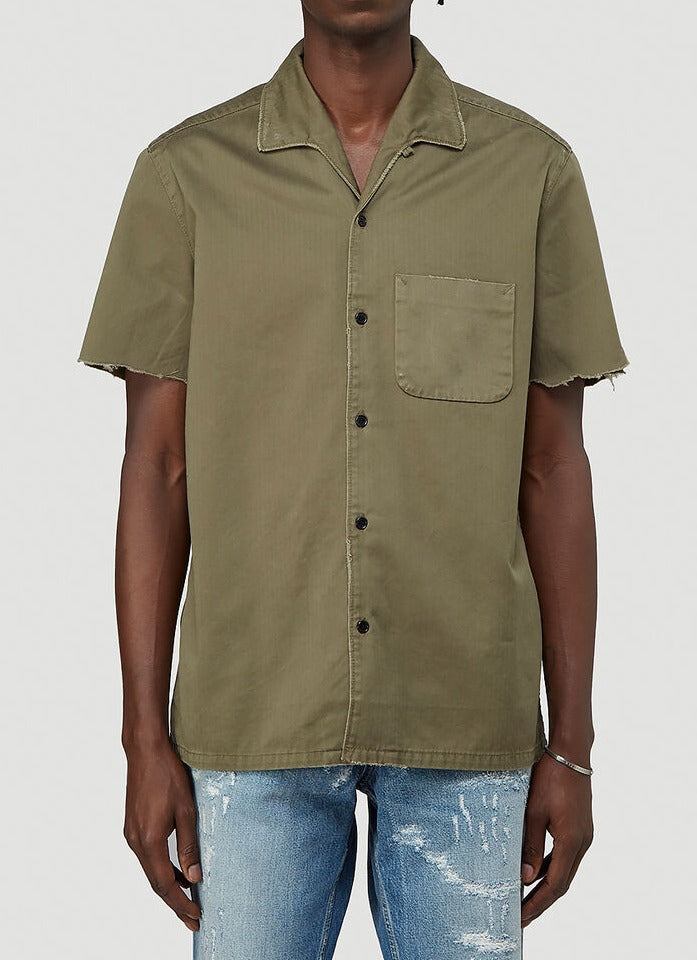 SAINT LAURENT SAINT LAURENT MILITARY SHORT SLEEVED SHIRT