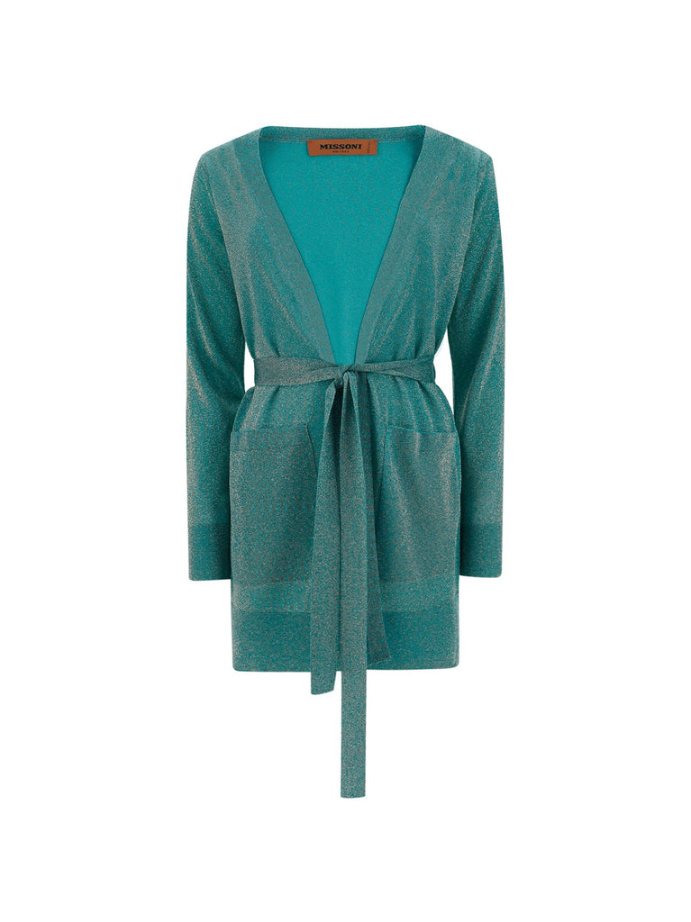 MISSONI MISSONI BELTED KNIT CARDIGAN