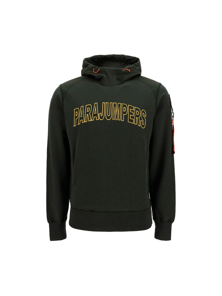 PARAJUMPERS PARAJUMPERS ELECTRA LOGO EMBROIDERED HOODIE