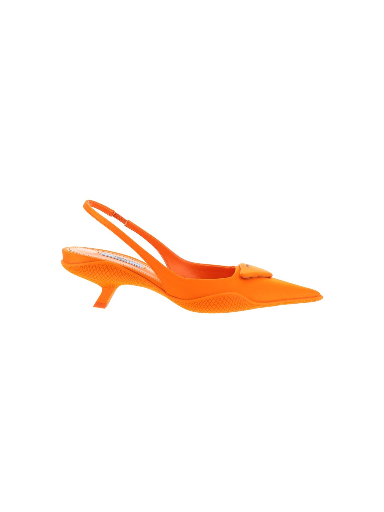 PRADA PRADA LOGO SLINGBACK PUMPS