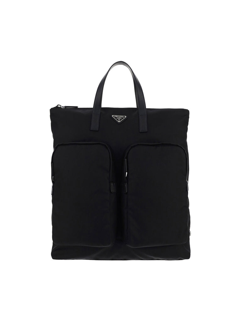 PRADA PRADA ZIPPED POCKET BACKPACK