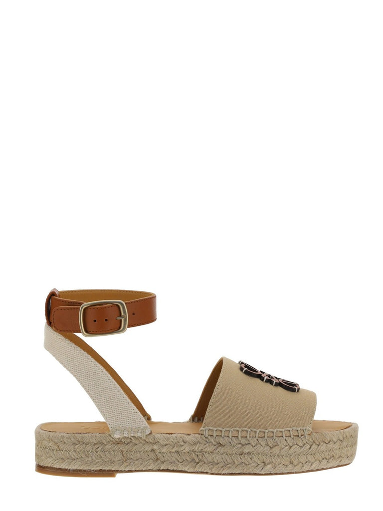 LOEWE LOEWE LOGO ANAGRAM PLAQUE SANDALS