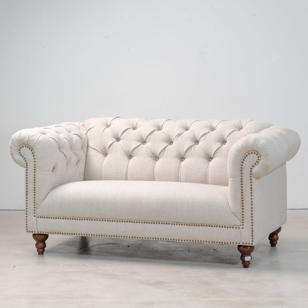 chesterfield 2 seater sofa and chair