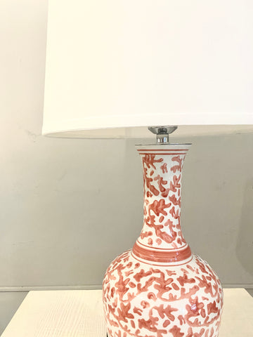 coral table lamp