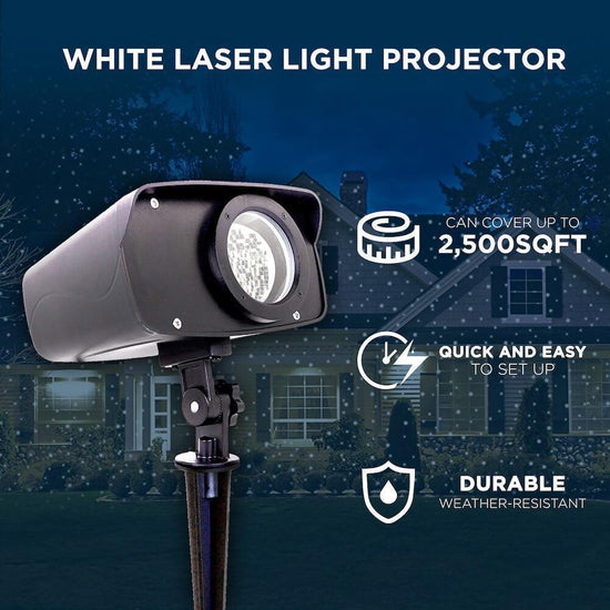 white laser light projector