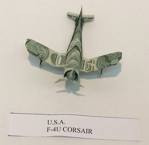 F-4U Corsair Money Origami
