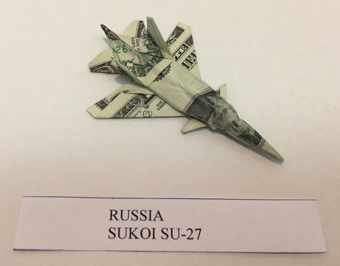 SUK01 SU-27 Money Origami