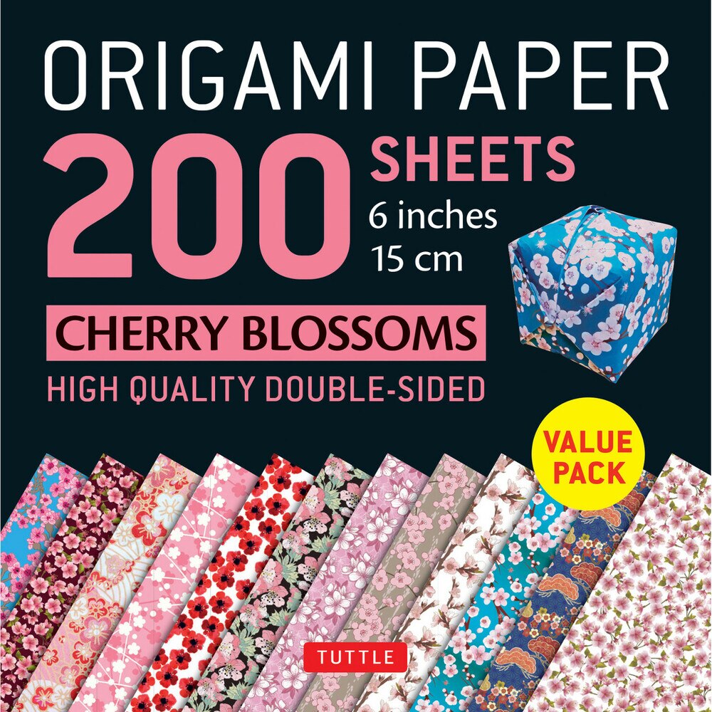200 Sheets Cherry Blossom Origami Paper