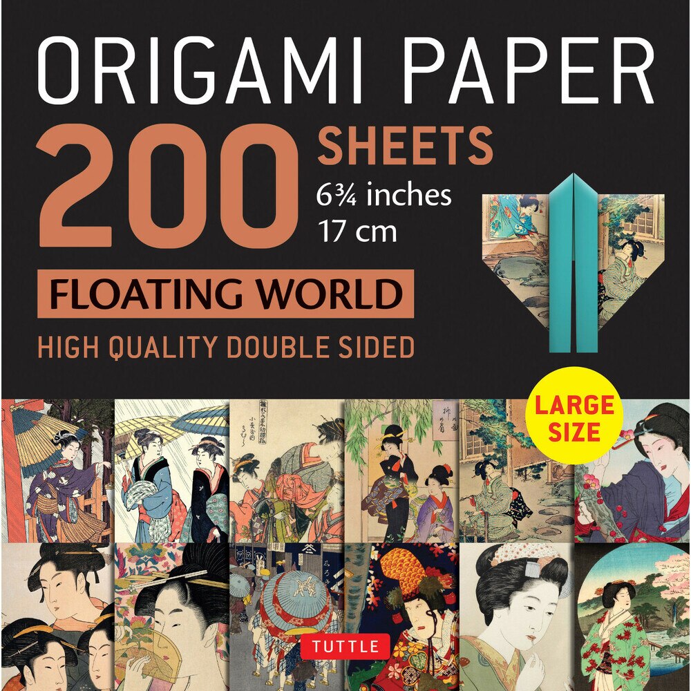 200 Sheets Floating World Patterns Origami Paper