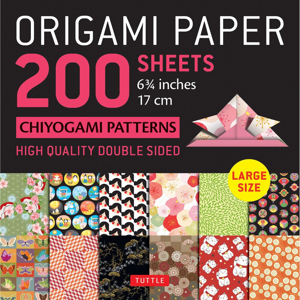 200 Sheets Chiyogami Patterns Origami Paper