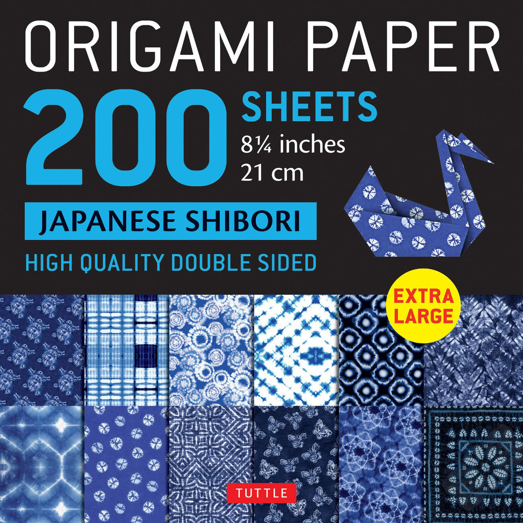 200 Sheets Japanese Shibori Patterns Origami Paper