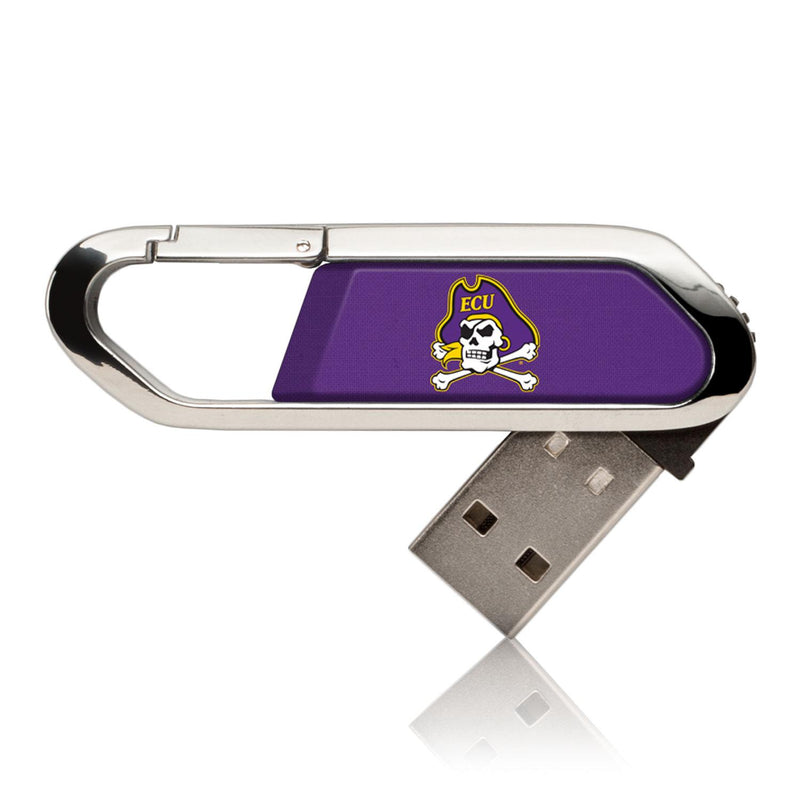 East Carolina University Solid USB 16GB Clip Style Flash Drive