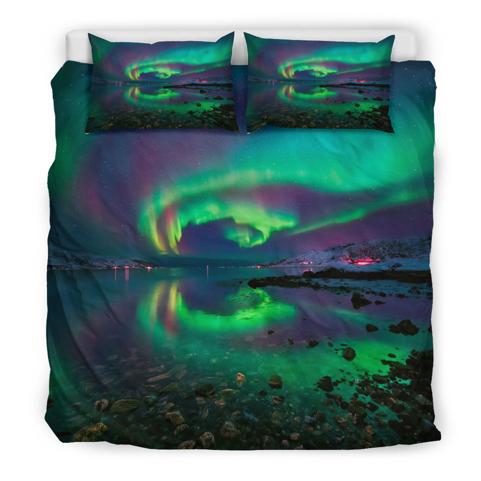 Northern Lights Doona Bedding 3 Piece Set - Insta Buddha