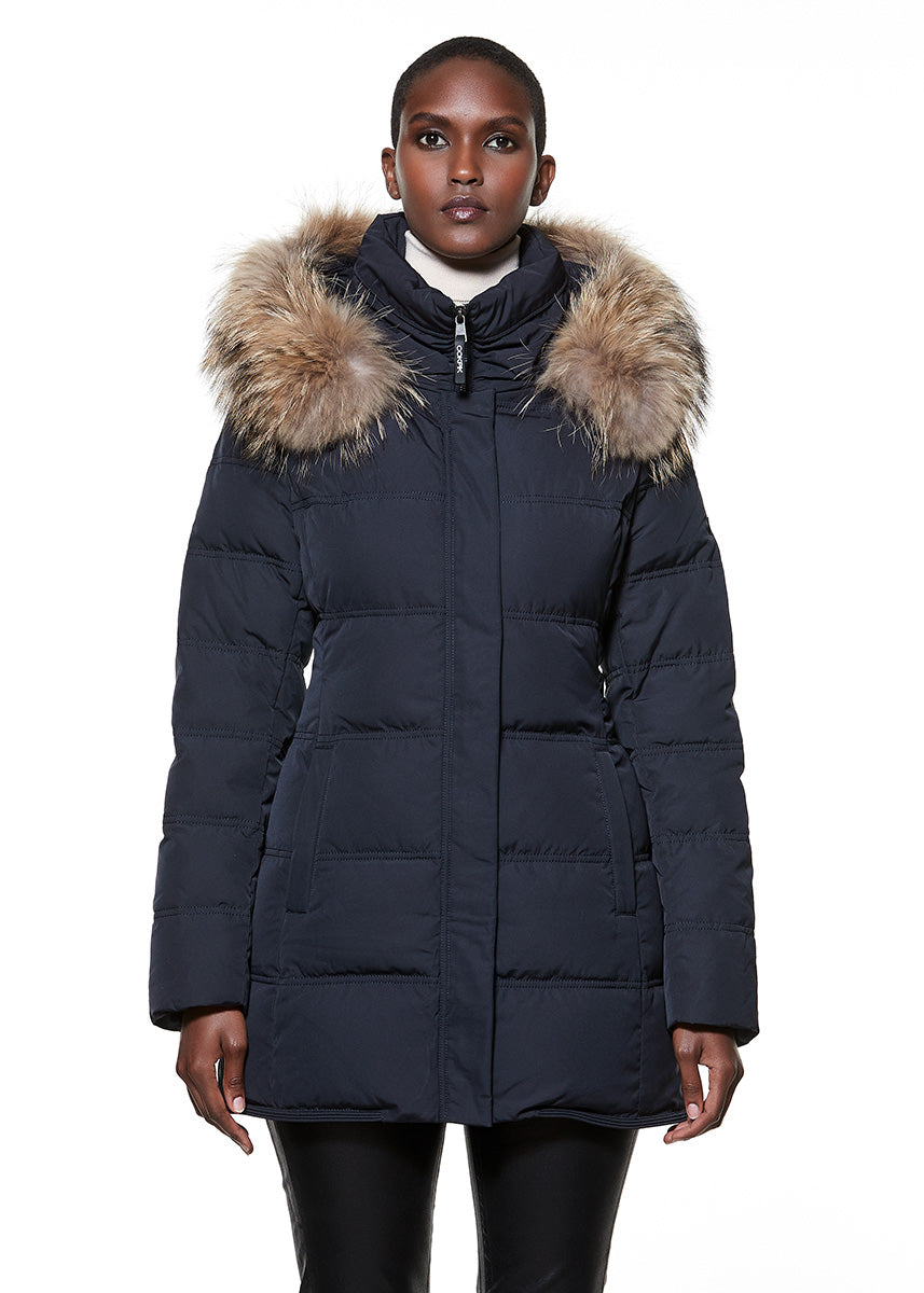 Black Lightweight Winter Coat Grace | OOKPIK CANADA – OOKPIK Canada