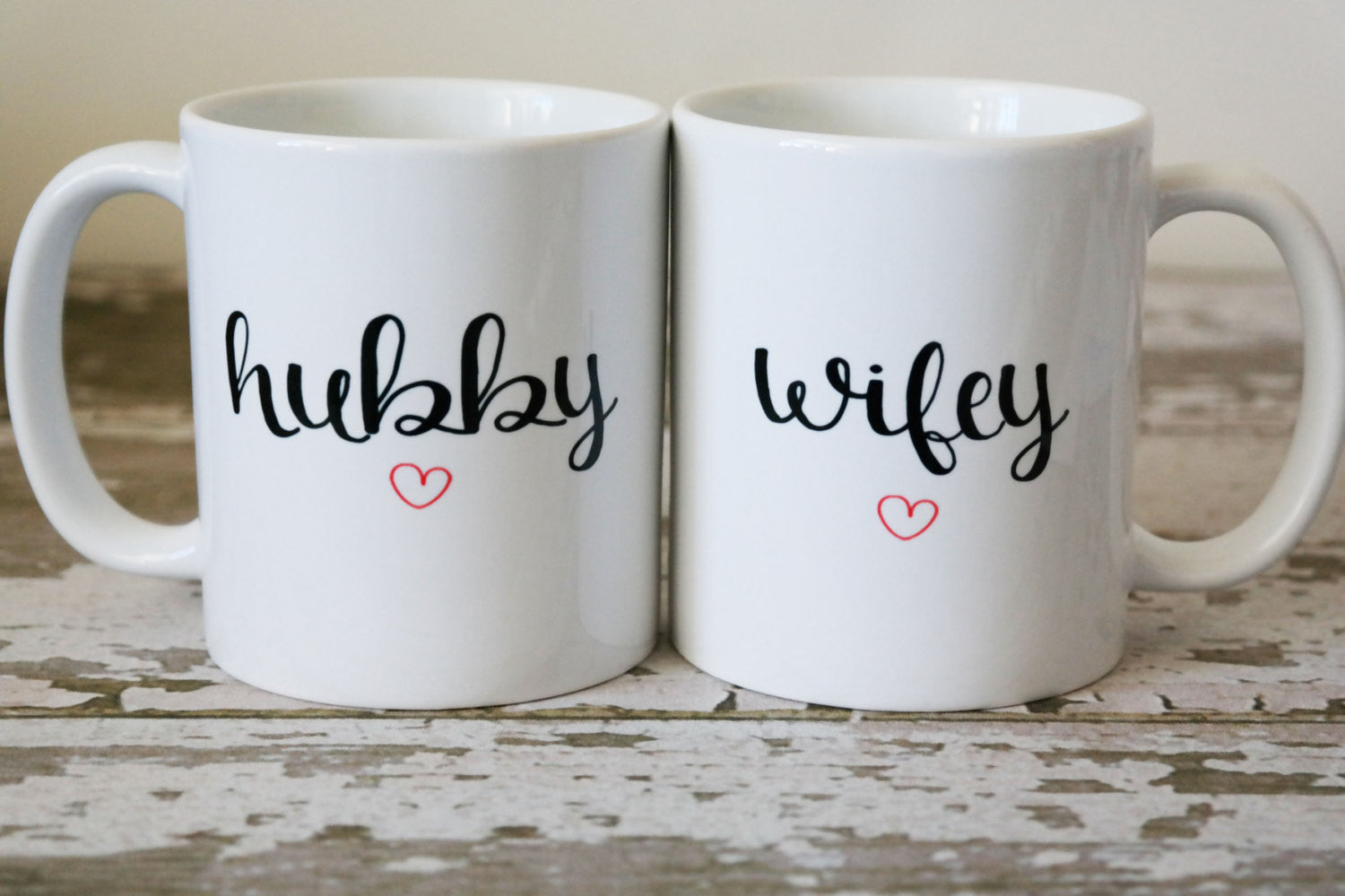 hubby and wifey cups