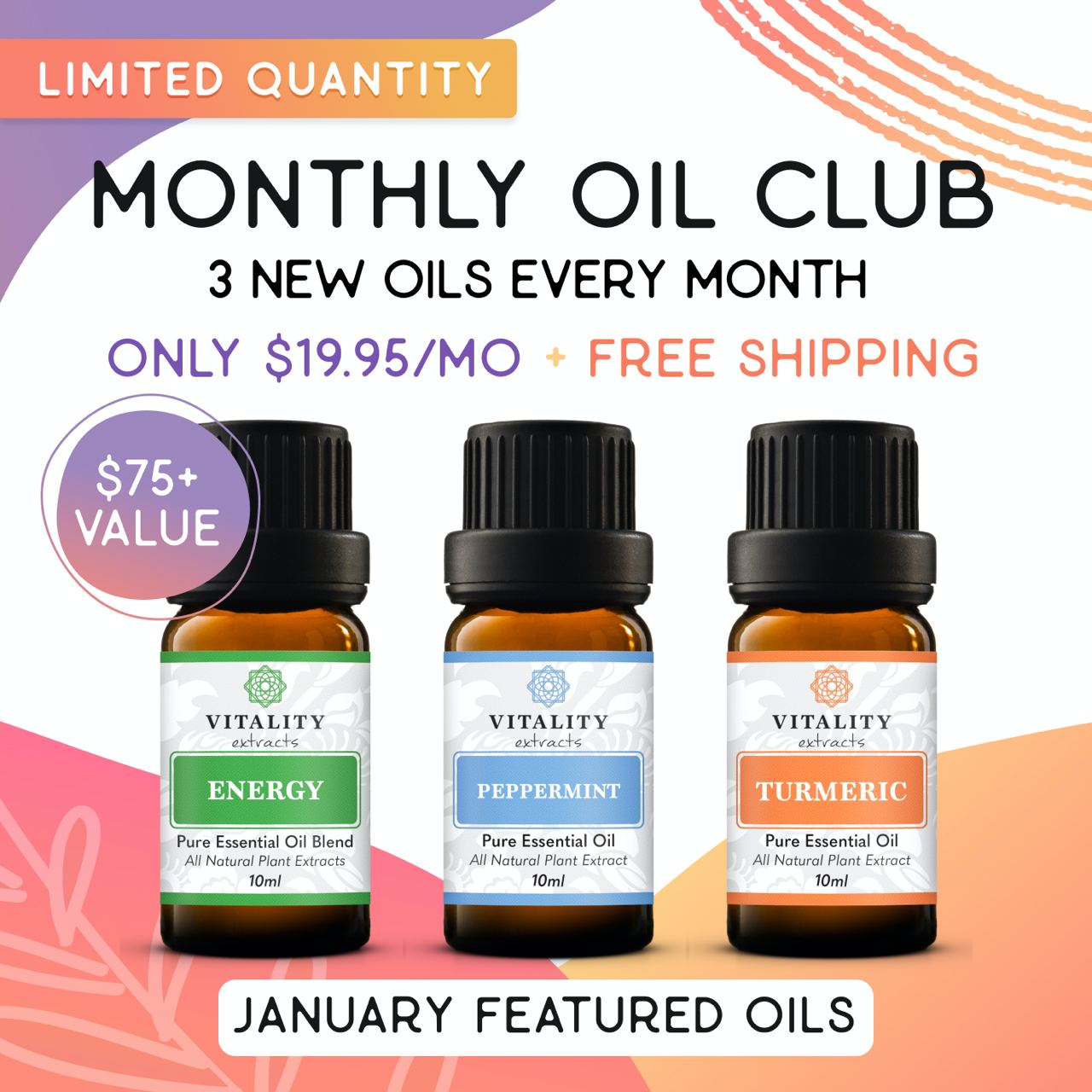 Vitality Extracts Essential Oils - Why get 1 when you can get 3