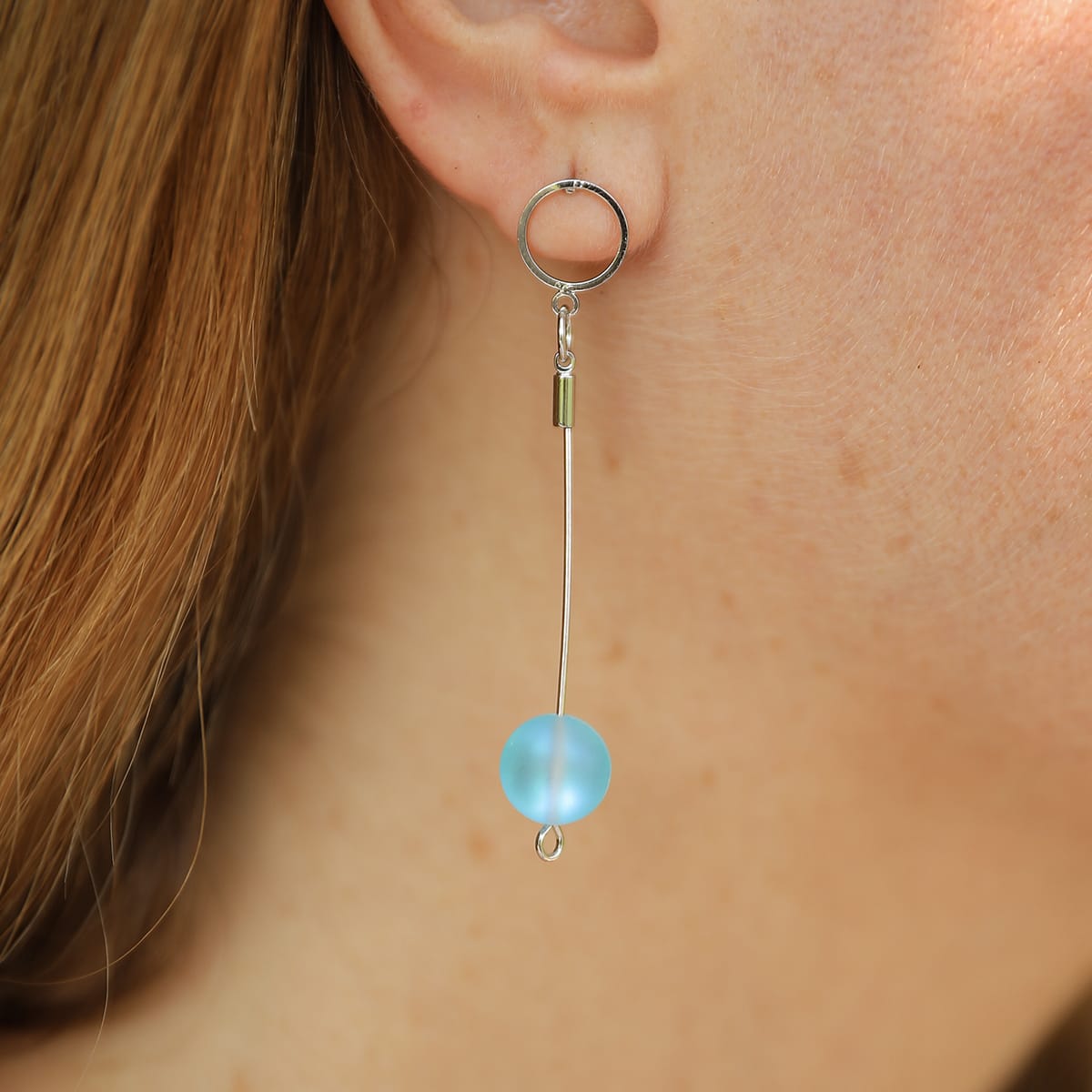 Glow Glass Drop Earrings