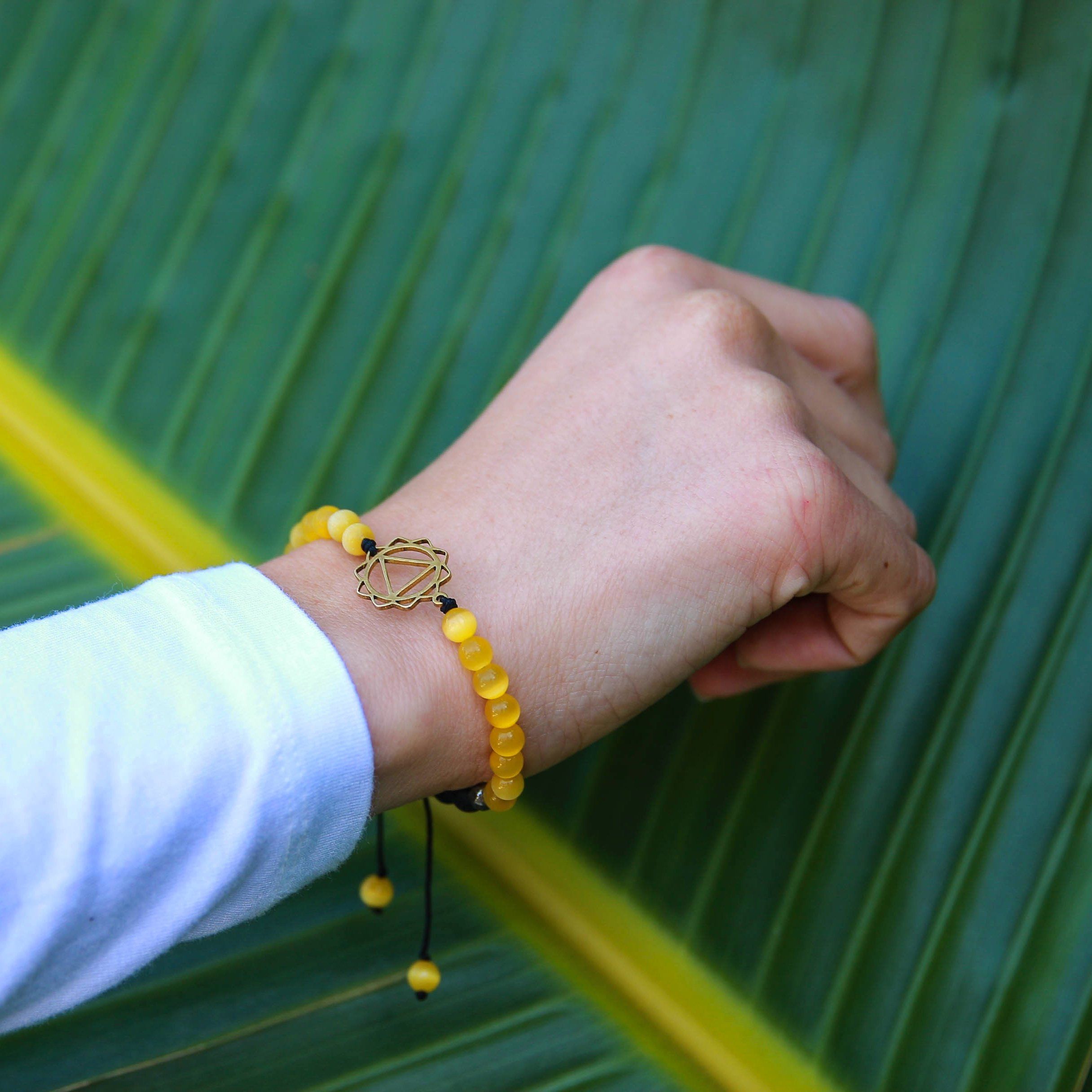 Solar Plexus Chakra Diffuser Bracelet