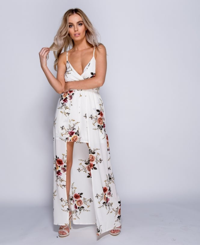 white maxi jumpsuit