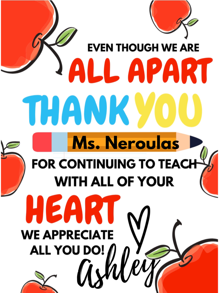 Virtual Teacher Appreciation Week – Signs By The Bay