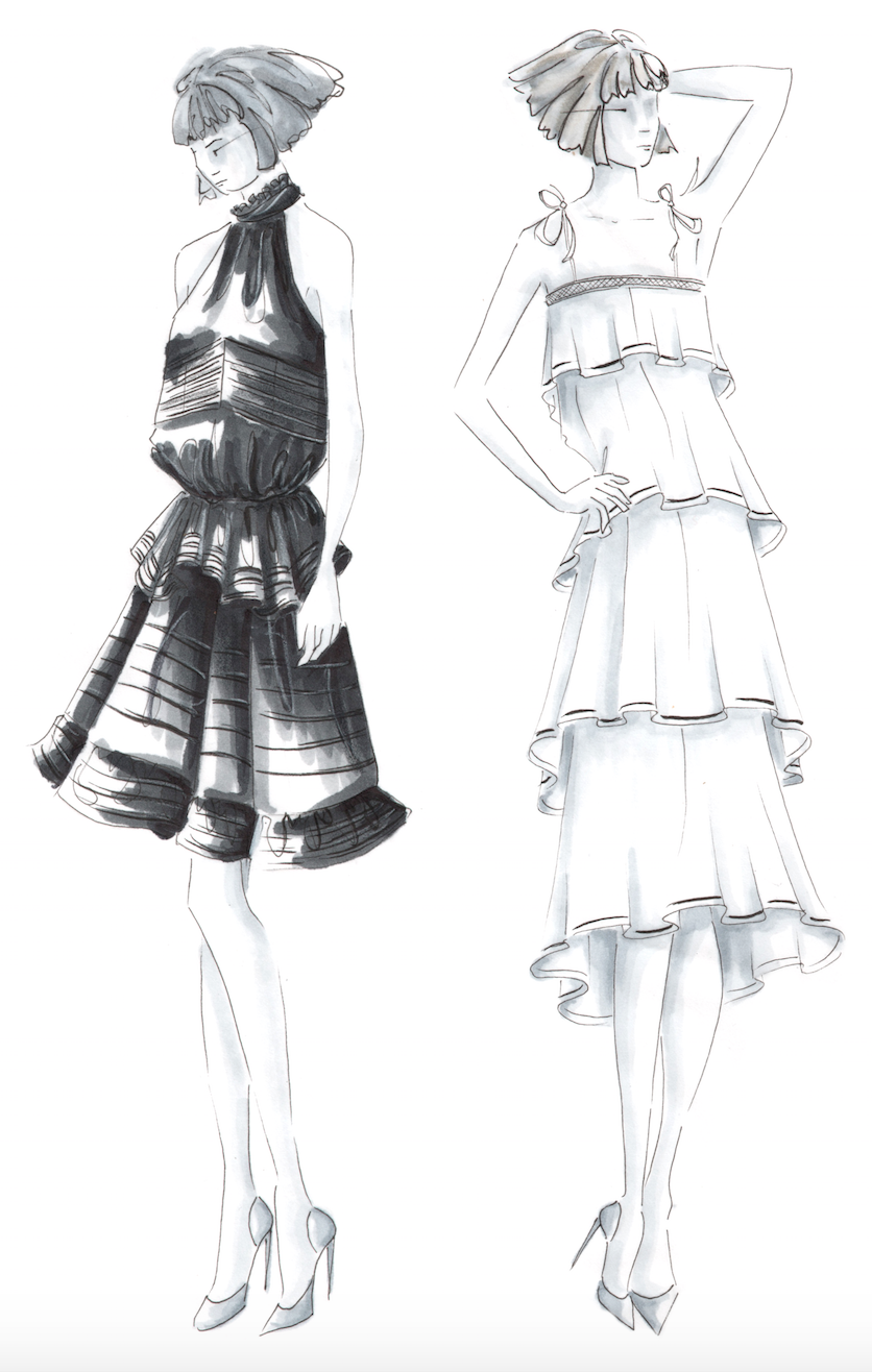 Featured image of post Fashion Designing One Piece Dress Sketch : When saying one piece in japan, it refers to the dress of outerwear.