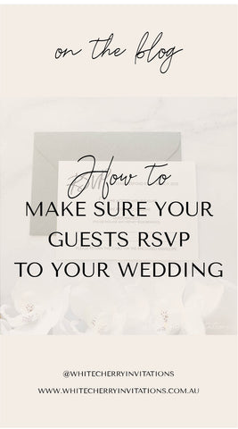 how to make sure your guests RSVP to your wedding