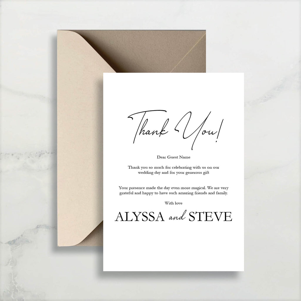 ARIZONA - THANK YOU CARD - White Cherry Invitations