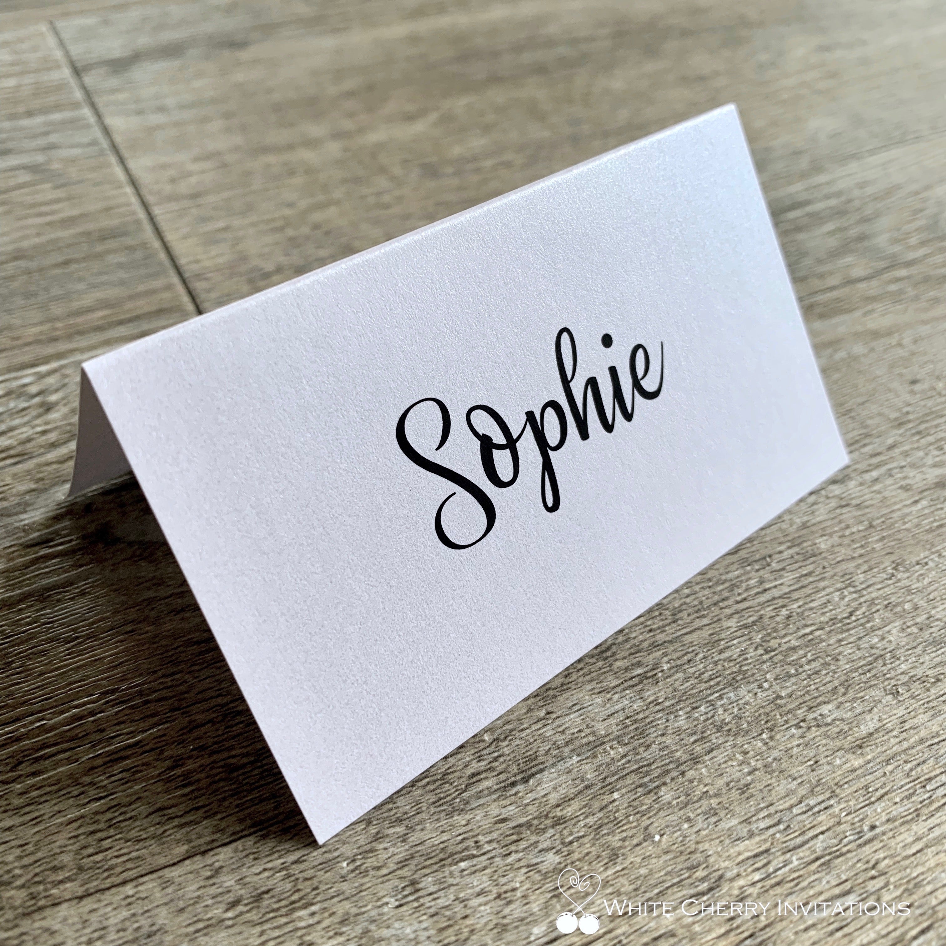 white place cards for weddings