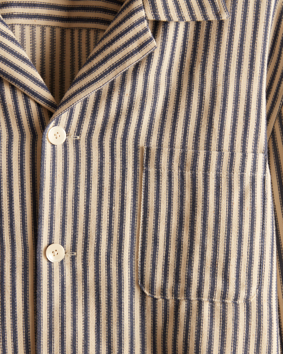 French Ticking Shirt- XL/XXL – BODE New York