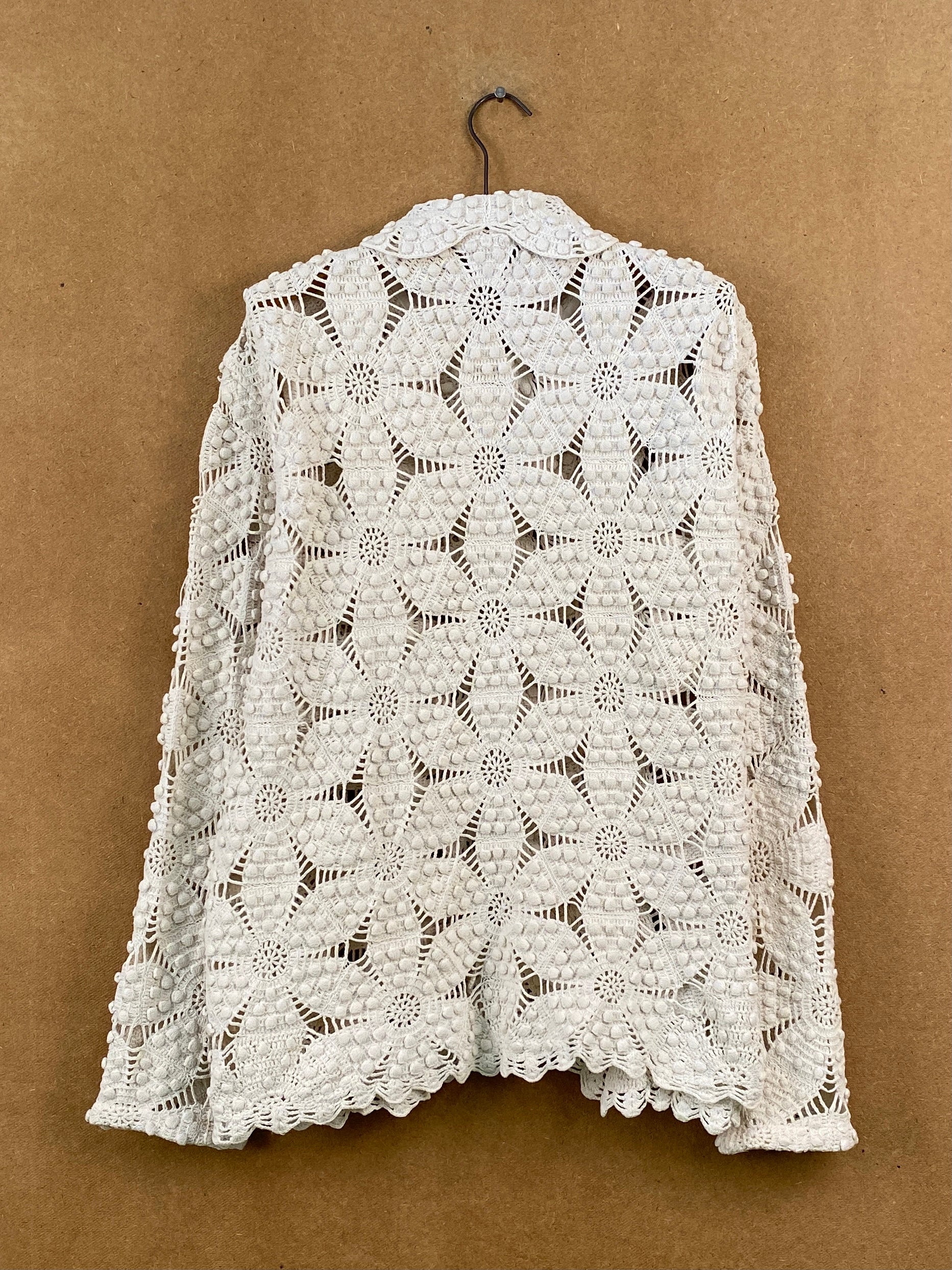 Seashell Crochet Overshirt - M/L