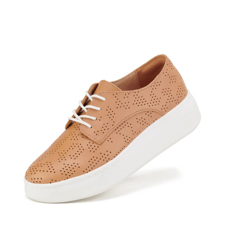 Tan Derby City Maze Shoes by Rollie