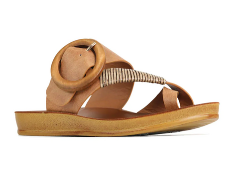 Picture of the Darma sandal in brown, side view