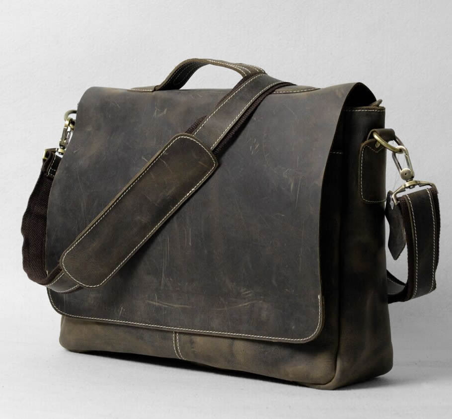 leather macbook messenger bag