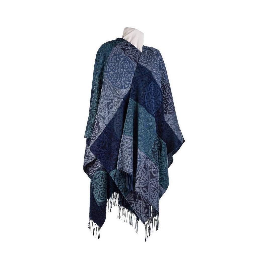 Celtic Cape in Dark Blue with Matching Brooch – Tappit Hen Gallery ...