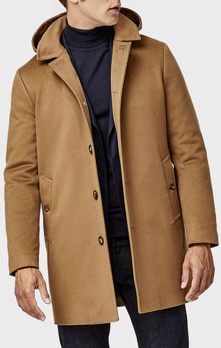 made to POSSEN | satin colored measure Outerwear brushed camel camel wool Piacenza