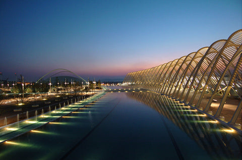 best sunset photo at OAKA olympic stadium Athens Greece Tour Athens