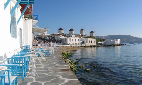 Mykonos island Greece rings sold in Mykonos gift shop