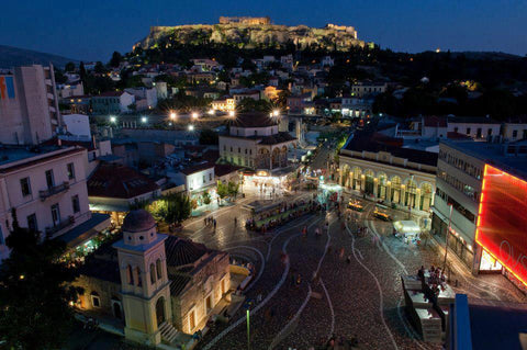 athens by night acropolis view athens greece tour